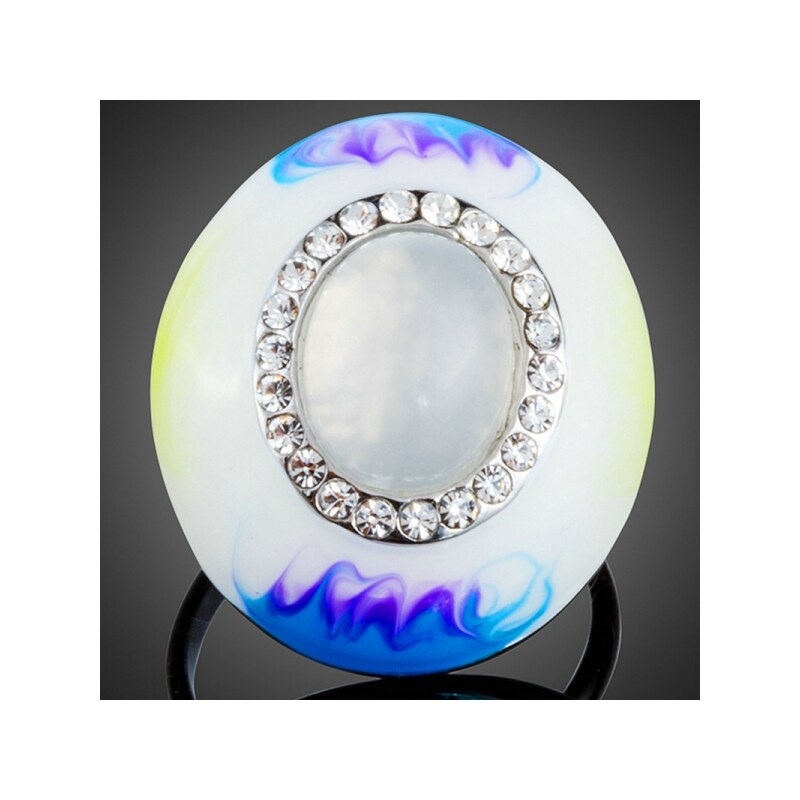 Pozlacený prsten s opálem Francesca Petrucci P0157