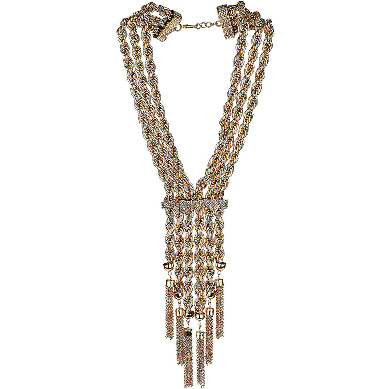 Topshop Premium Gold Twisted Chain Necklace