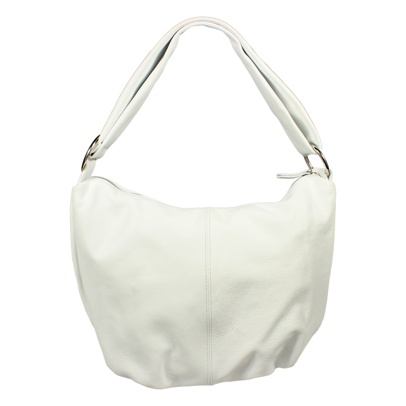 Bílá kožená italská crossbody kabelka Gondola Bianca NovaKabelka