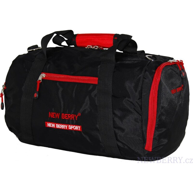 New Berry Sportovní taška 5231 černo-červená