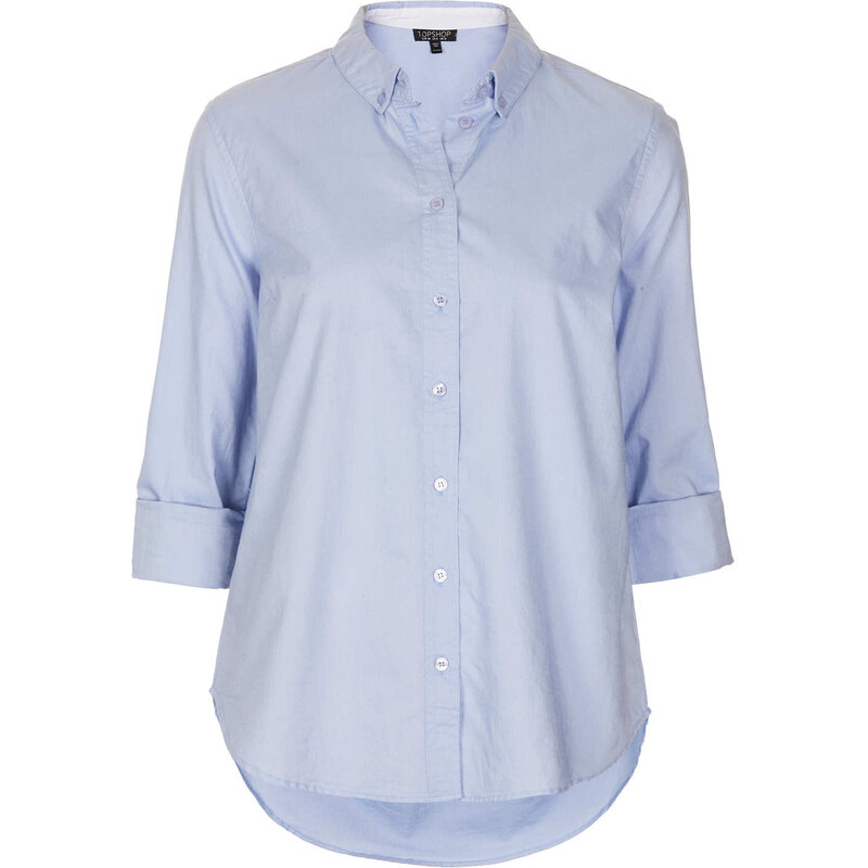 Topshop Long Sleeve Oxford Shirt