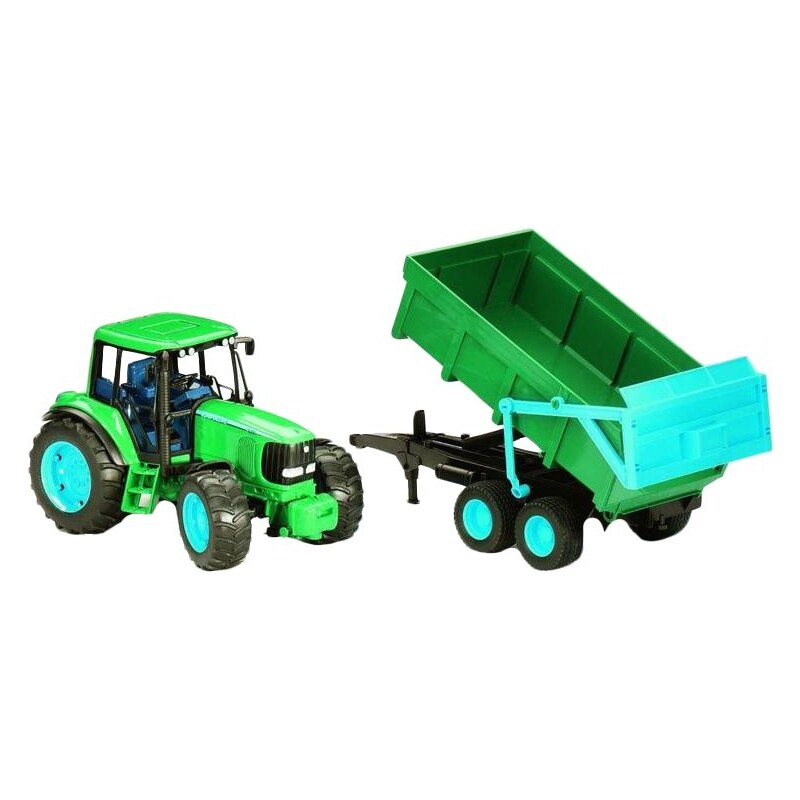 Bruder Farmer - John Deere 6920 traktor s vyklápěcím přívěsem 1:16