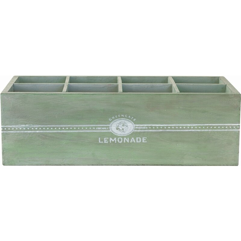 Green Gate Dřevěný úložný box Lemonade green