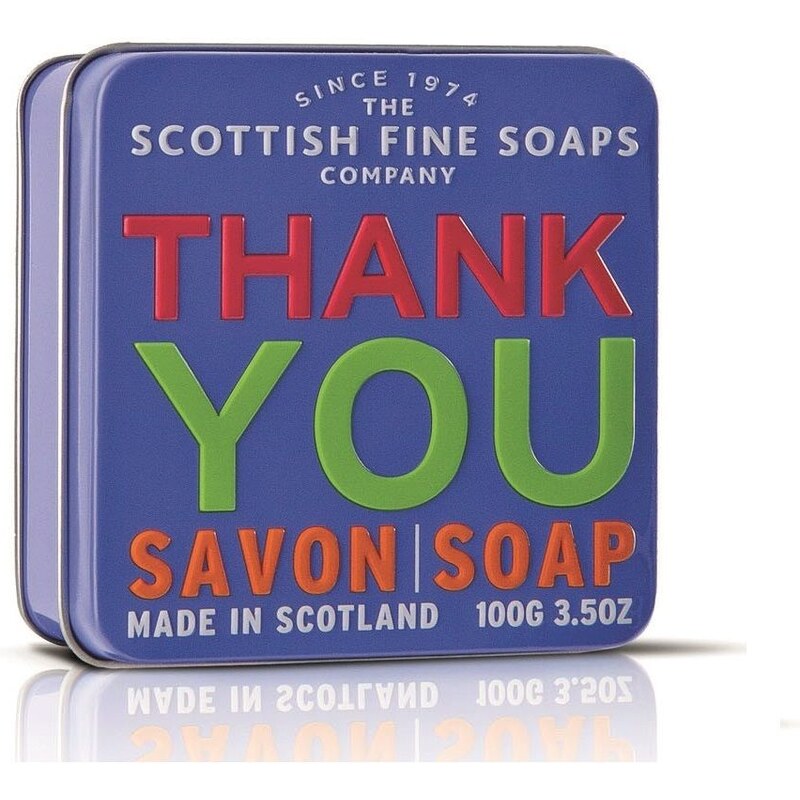 SCOTTISH FINE SOAPS Mýdlo v plechové krabičce - Děkuji