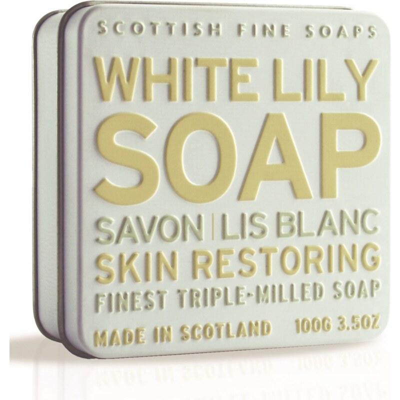 SCOTTISH FINE SOAPS Dárkové mýdlo v plechovce - lilie
