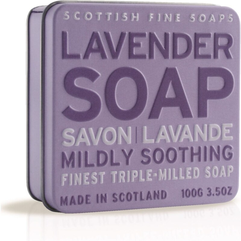 SCOTTISH FINE SOAPS Dárkové mýdlo v plechovce - levandule