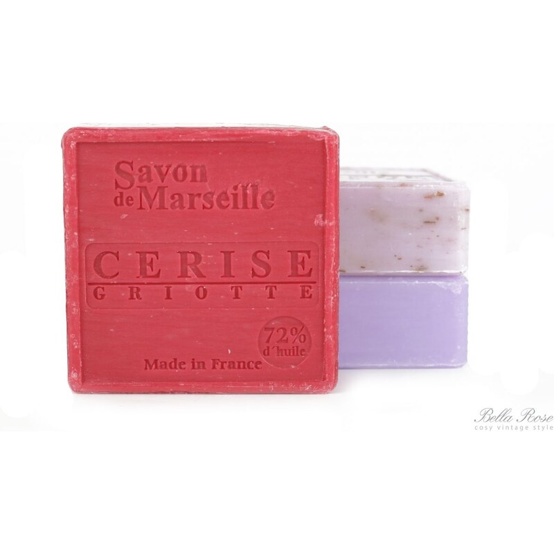 Le Chatelard Marseillské mýdlo 100 g čtverec - višeň