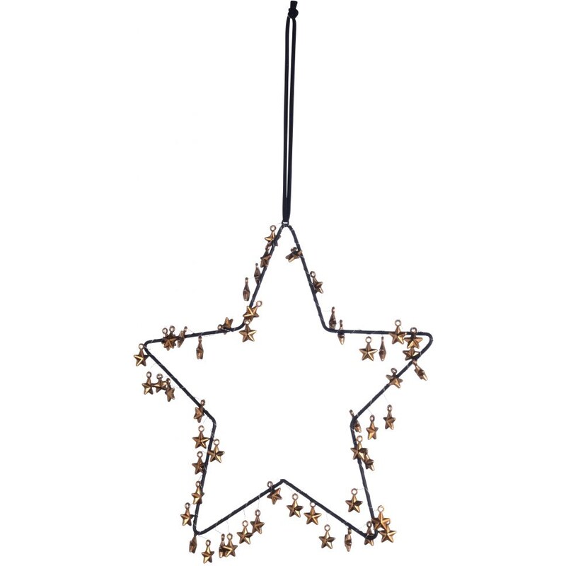 Dekorativní hvězda s mini hvězdičkami - větší