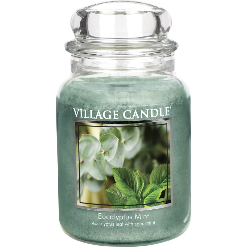 Village Candle Svíčka ve skle Eucalyptus Mint - velká