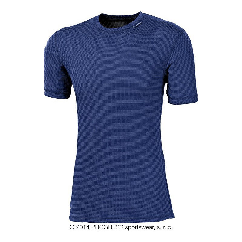 Progress Pánské funkční tričko s krátkým rukávem (modrá)