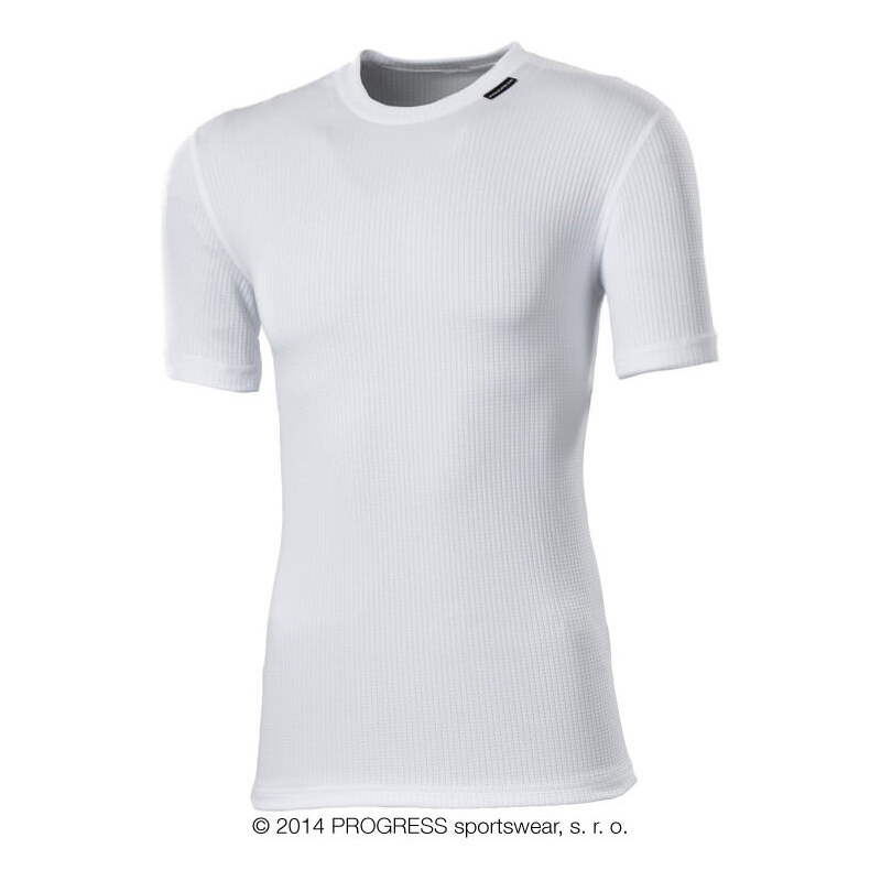 Progress Pánské funkční tričko s krátkým rukávem (bílá)