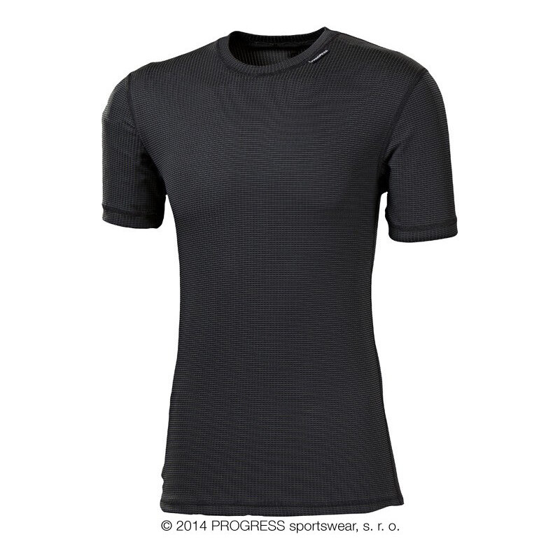 Progress Pánské funkční tričko s krátkým rukávem (černá)