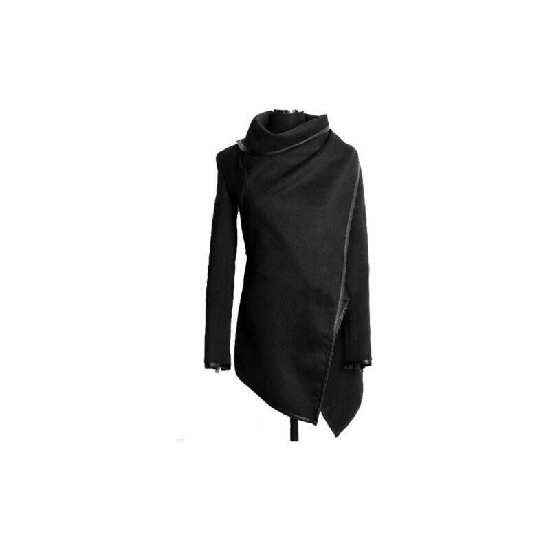 Dámský jarní/podzimní kabát Bural černý - černá