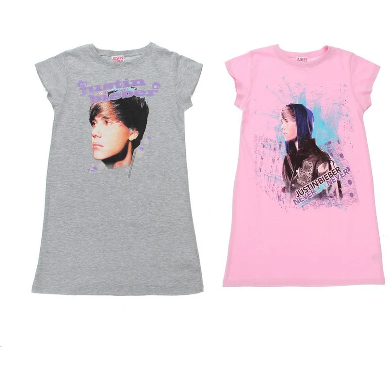 Dětské trička set od Justin Bieber - šedé a růžové -  ZYY775_KI-8123381-multi_3A - GLAMI.cz