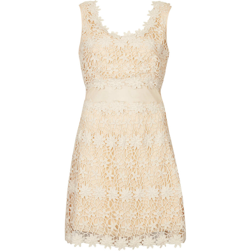 Topshop Crochet A-Line Dress