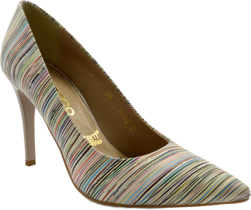 Arka Dámské kožené barevné lodičky