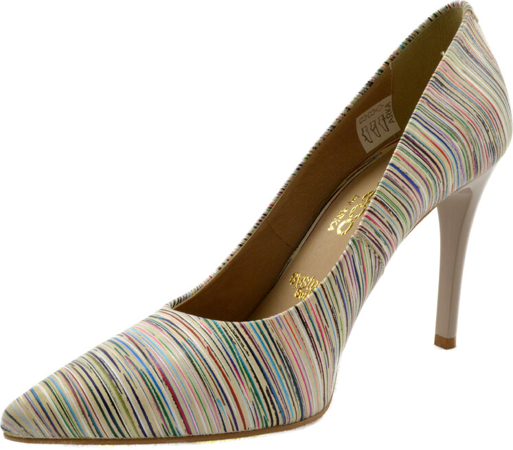 Arka Dámské kožené barevné lodičky