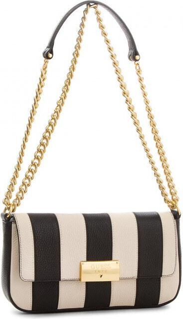 GUESS kabelka černá a bílá LUXE