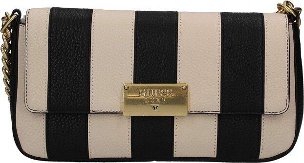 GUESS kabelka černá a bílá LUXE
