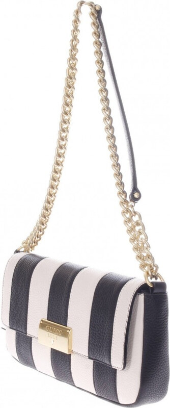GUESS kabelka černá a bílá LUXE