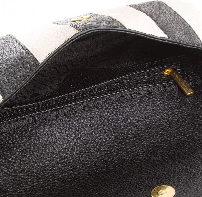 GUESS kabelka černá a bílá LUXE