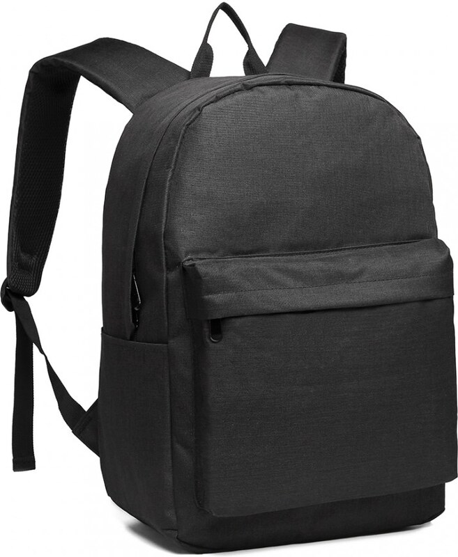 Konofactory Černý lehký batoh do školy "Basic"