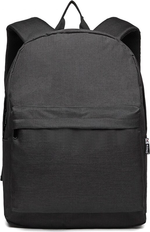 Konofactory Černý lehký batoh do školy "Basic"