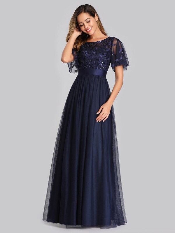 Ever Pretty plesové šaty modré 0904