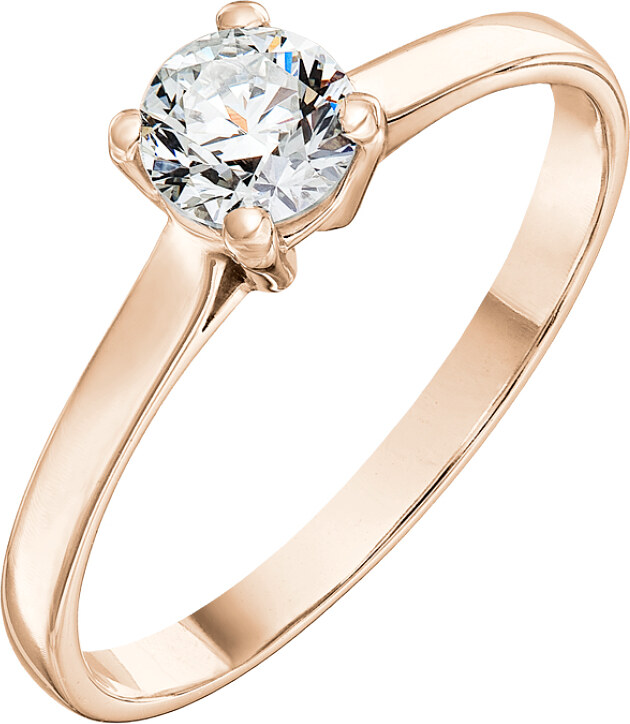 Tiami Prsten z růžového zlata s diamantem Grace (0,23 ct)