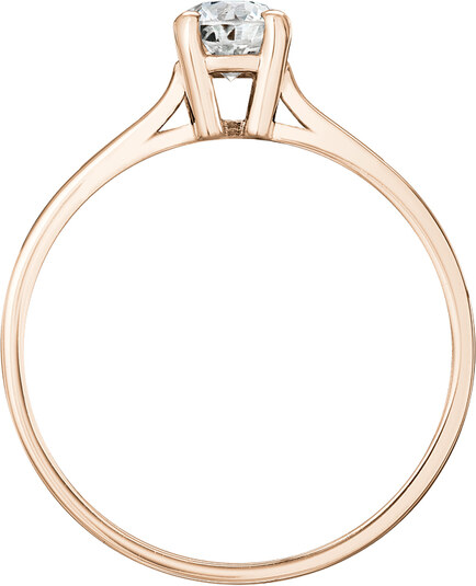 Tiami Prsten z růžového zlata s diamantem Grace (0,23 ct)