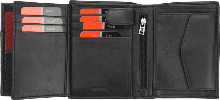 Pánská kožená peněženka Pierre Cardin TILAK37 326 RFID černá / vínová