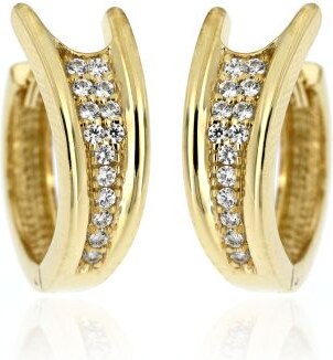 Zlatnictví U Kostela Stříbrné pozlacené kroužky se zirkony MDB441