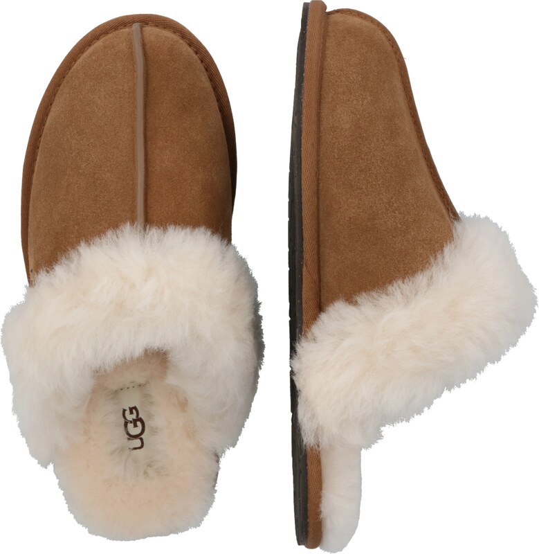 UGG Pantofle 'SCUFFETTE II' krémová / světle hnědá / černá