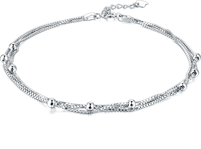 Olivie Stříbrný řetízek na nohu TRIO 4752