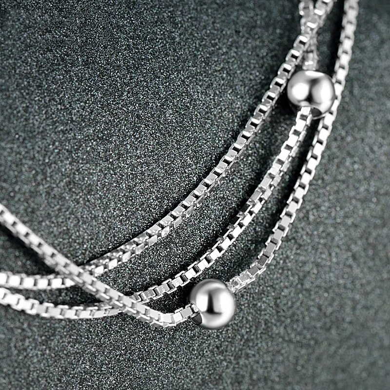 Olivie Stříbrný řetízek na nohu TRIO 4752