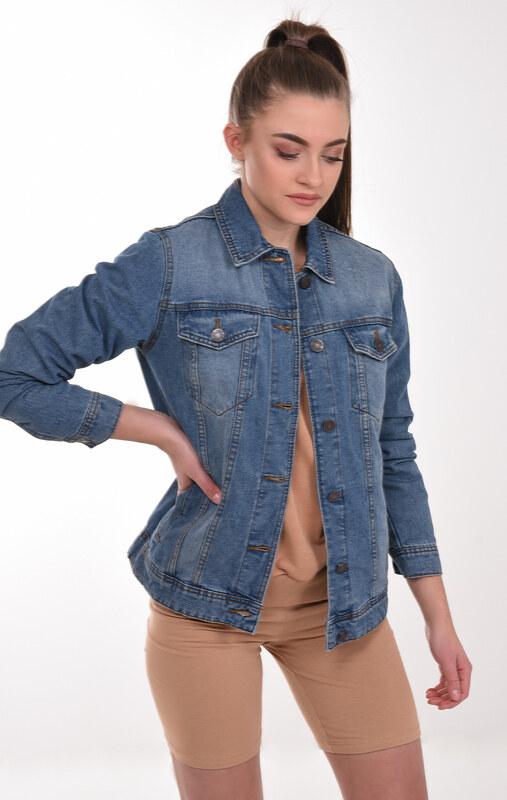 PRODLOUŽENÁ DENIM BUNDA Noisy May