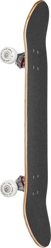 rad Skateboard checker stripe complete white/black