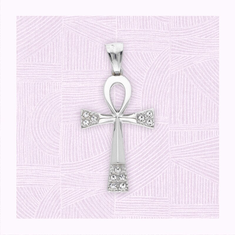 Ewena Ocelový kříž z chirurgické oceli KT231