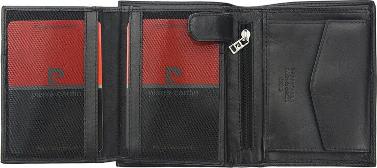 Pánská kožená peněženka Pierre Cardin TILAK37 326 RFID černá / vínová