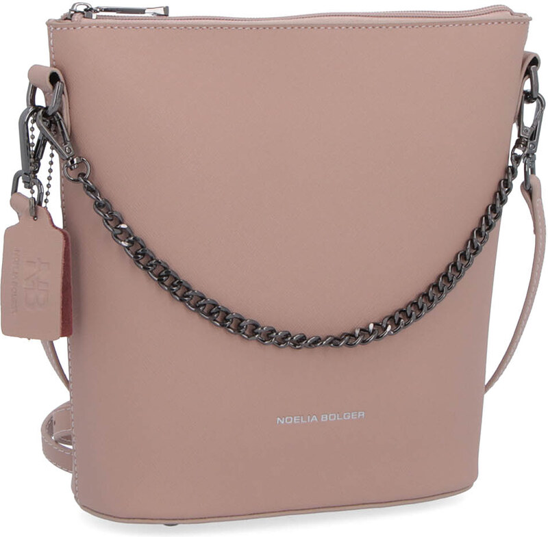 Kožená kabelka crossbody Noelia Bolger tělová NB 0041 N