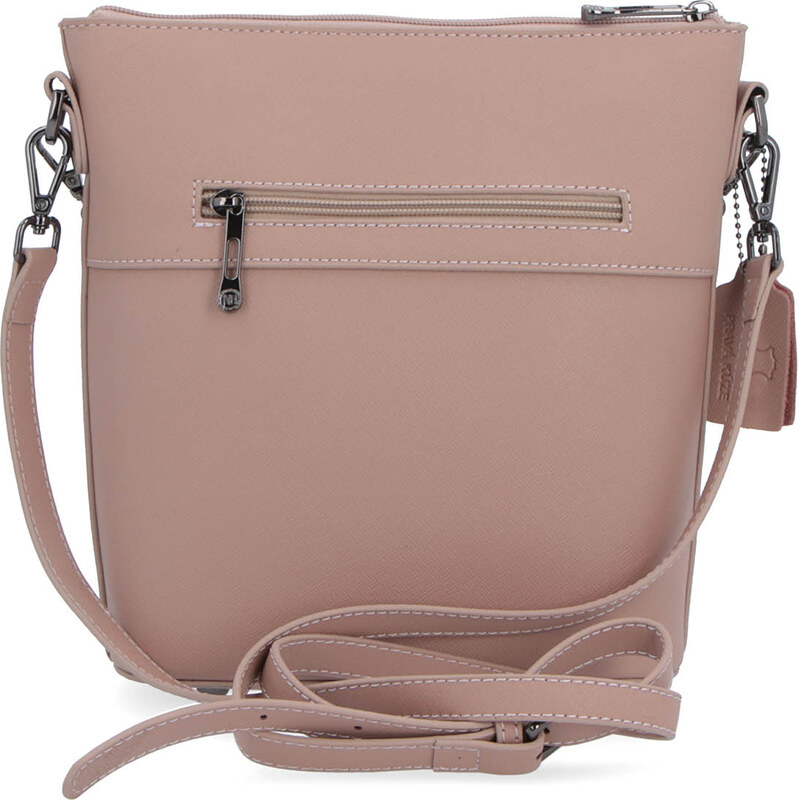 Kožená kabelka crossbody Noelia Bolger tělová NB 0041 N