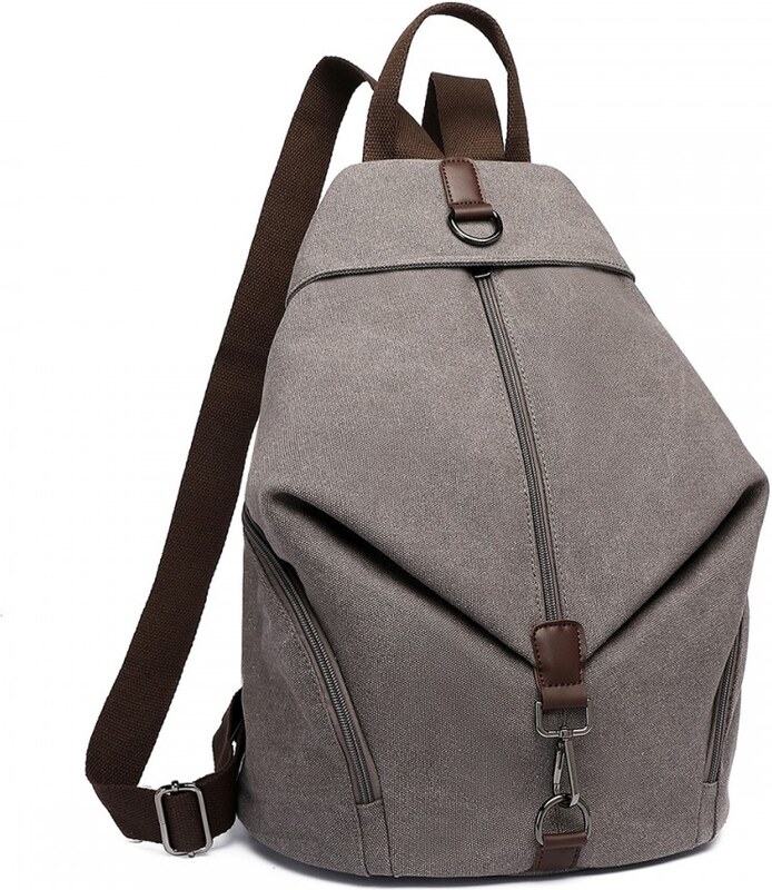 Kono plátěný batoh canvas 10 l šedý EB2044