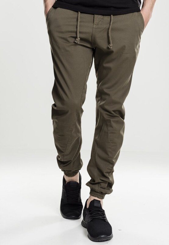 URBAN CLASSICS Stretch Jogging Pants - olive