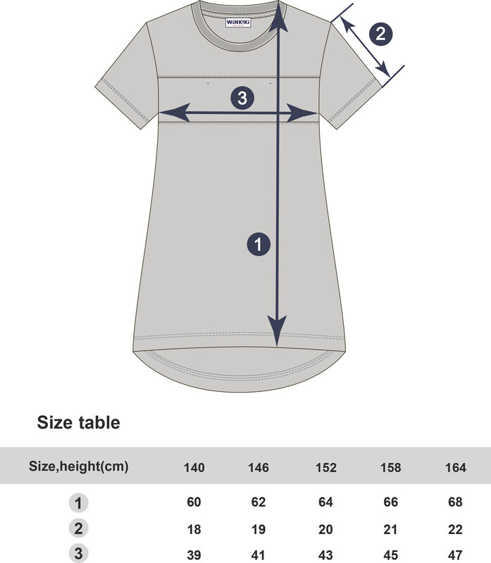 Winkiki Kids Wear Dívčí tunika New York - růžová/navy