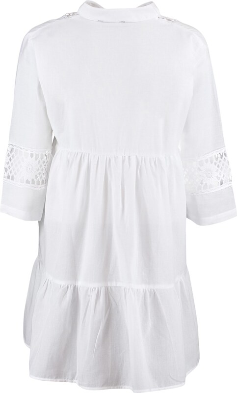 Trendyol Beige Mini Woven Lace Detailed 100% Cotton Beach Dress