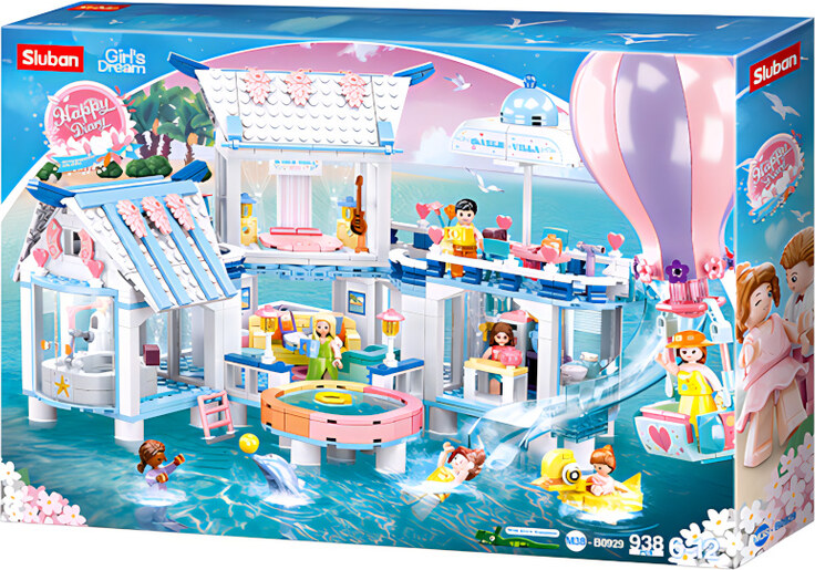 Plovoucí vila s bazénem Sluban