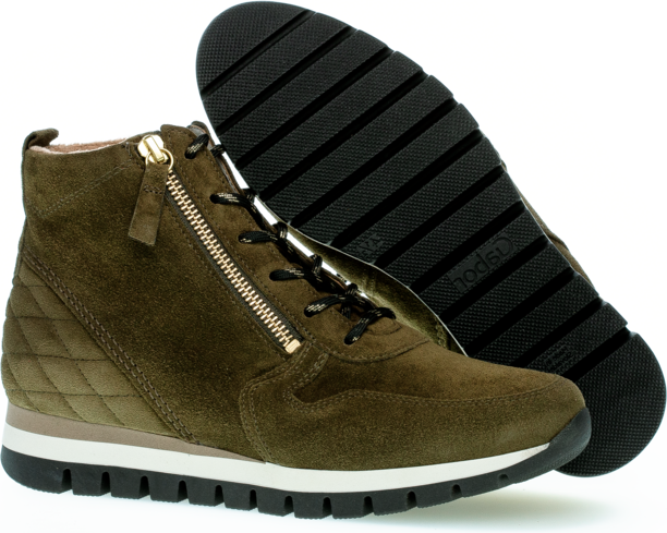 Kotníková obuv v zajímavém zpracování a barvě Gabor 96.455.33 zelená