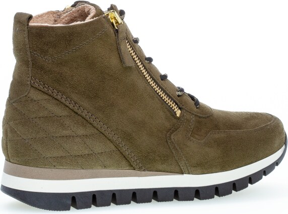 Kotníková obuv v zajímavém zpracování a barvě Gabor 96.455.33 zelená