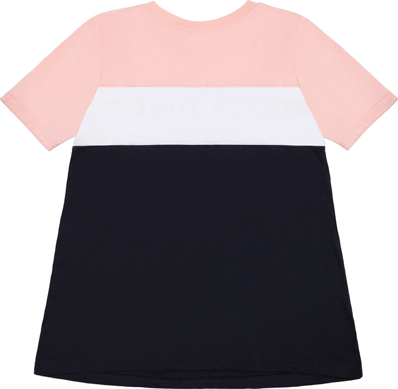 Winkiki Kids Wear Dívčí tunika New York - růžová/navy