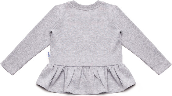 Winkiki Kids Wear Dívčí mikina Magic - šedý melanž